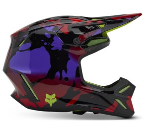 Шлем FOX V3 HELMET - THROTTLE [Flo Yellow]